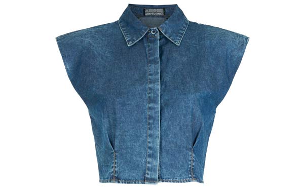 Nina muscle denim shirt - Amapô